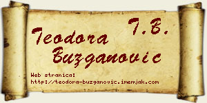 Teodora Buzganović vizit kartica